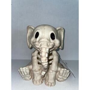 5" SITTING ELEPHANT SKELETON SPOOKY BONEZ DEAD ANIMAL PROP DECORATION NEW